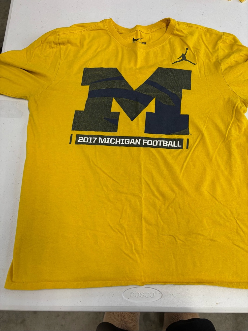 Nike Yellow Men’s Michigan Football Graphic Tee